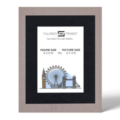 Tailored Frames Soho Light Grey Solid Picture | Single Picture Frames | Table Top & Wall Hanging Type | Photo Frame with Mount
