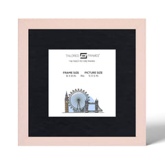 Tailored Frames Soho Buff Ivory Cream Solid Picture | Single Picture Frames | Table Top & Wall Hanging Type | Photo Frame with Mount