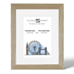 Tailored Frames 240 Oak Picture | Single Picture Frames | Table Top & Wall Hanging Type | Photo Frame with Mount