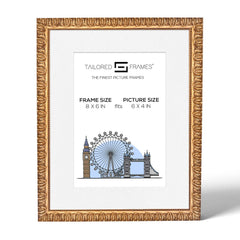 Tailored Frames Madrid Gold Picture | Single Picture Frames | Table Top & Wall Hanging Type | Photo Frame with Mount