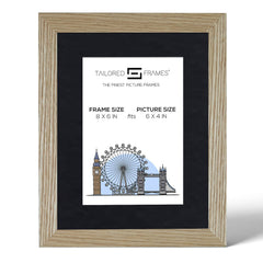 Tailored Frames 240 Oak Picture | Single Picture Frames | Table Top & Wall Hanging Type | Photo Frame with Mount