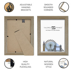 Tailored Frames 240 Oak Picture | Single Picture Frames | Table Top & Wall Hanging Type | Photo Frame with Mount