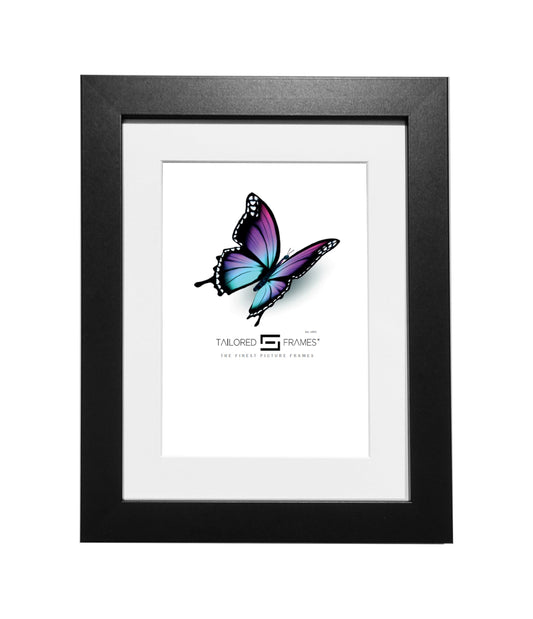 Chunky Black Photo and Picture Frames for Certificates and A4 prints with mount