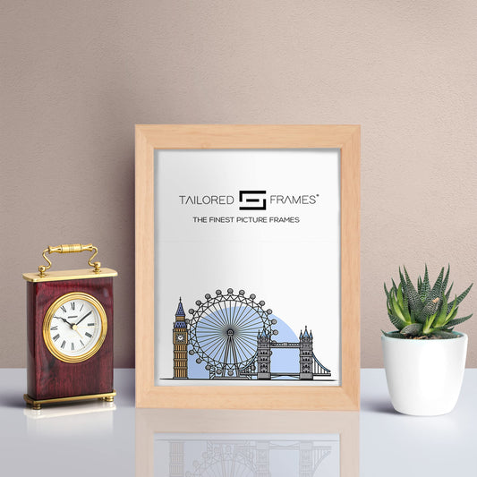 Tailored Frames 235 Natural Picture | Single Picture Frames | Table Top & Wall Hanging Type | Photo Frame with Mount