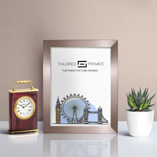Tailored Frames 820 Charcoal Picture | Single Picture Frames | Table Top & Wall Hanging Type | Photo Frame with Mount