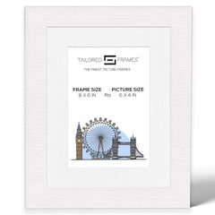 Seattle White Single Picture Photo Frame with Mount