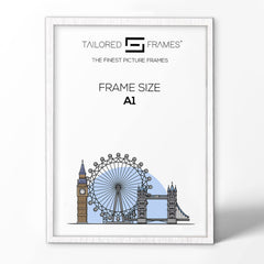 235 Silver Wooden Art Single Picture Photo Frame Without Mount