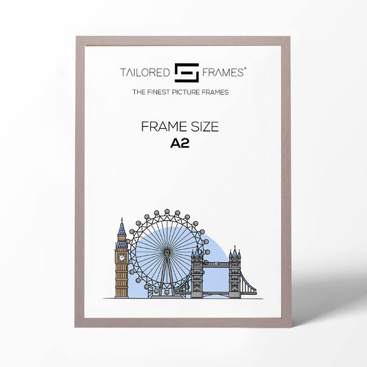 Soho Light Grey real solid wood Single Picture Photo Frame Without Mount