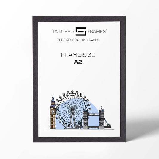 Soho Black real solid wood Single Picture Photo Frame Without Mount