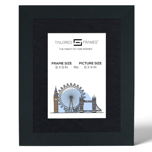 Seattle Black Single Picture Photo Frame with Mount