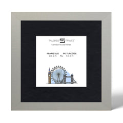 Seattle Silver Single Picture Photo Frame with Mount