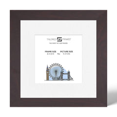 Seattle Rose Wood Single Picture Photo Frame with Mount