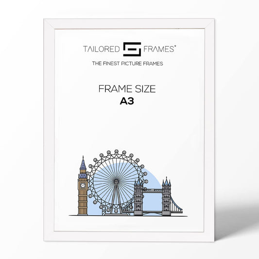 235 Matt White Wooden Art Single Picture Photo Frame Without Mount