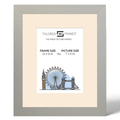 Seattle Silver Single Picture Photo Frame with Mount