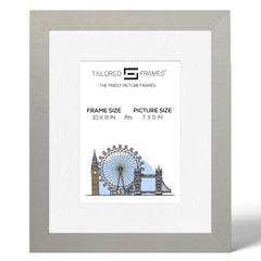 Seattle Silver Single Picture Photo Frame with Mount