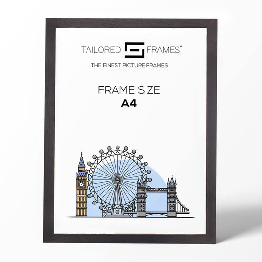 235 Grain Black Wooden Art Single Picture Photo Frame Without Mount