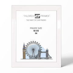 235 Gloss White Wooden Art Single Picture Photo Frame Without Mount