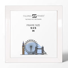 235 Gloss White Wooden Art Single Picture Photo Frame Without Mount