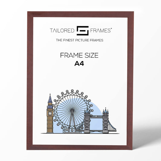 235 Walnut Wooden Art Single Picture Photo Frame Without Mount