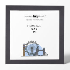 235 Matt Black Wooden Art Single Picture Photo Frame Without Mount