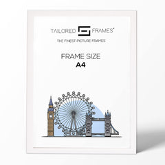 Soho White real solid wood Single Picture Photo Frame Without Mount