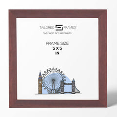 235 Walnut Wooden Art Single Picture Photo Frame Without Mount