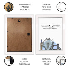 235 Gloss White Wooden Art Single Picture Photo Frame Without Mount