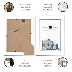 Seattle White Single Picture Photo Frame with Mount