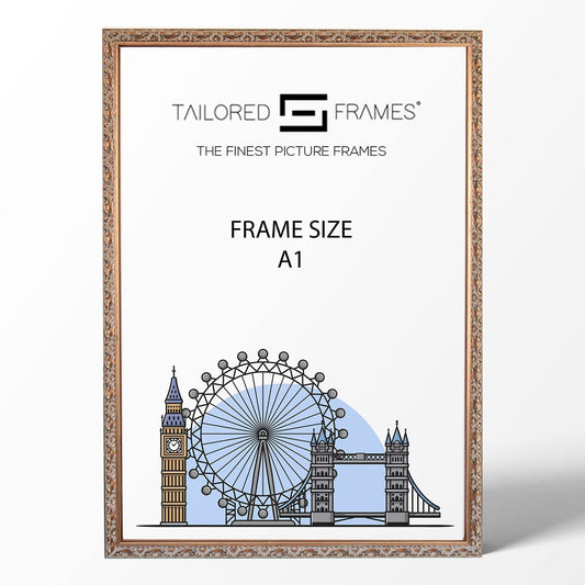 Vienna Gold Rustic Style Vintage Single Picture Photo Frame Without Mount