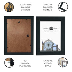 Seattle Black,White,Beech,Walnut  Square Edge Single Picture Photo Frame Without Mount