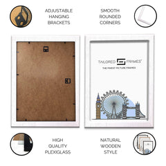 235 Silver Wooden Art Single Picture Photo Frame Without Mount