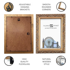 Vienna Gold Rustic Style Vintage Single Picture Photo Frame Without Mount