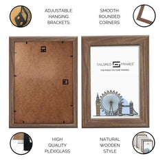 Seattle Black,White,Beech,Walnut  Square Edge Single Picture Photo Frame Without Mount