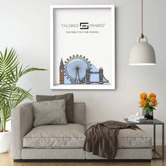 Seattle Black,White,Beech,Walnut  Square Edge Single Picture Photo Frame Without Mount