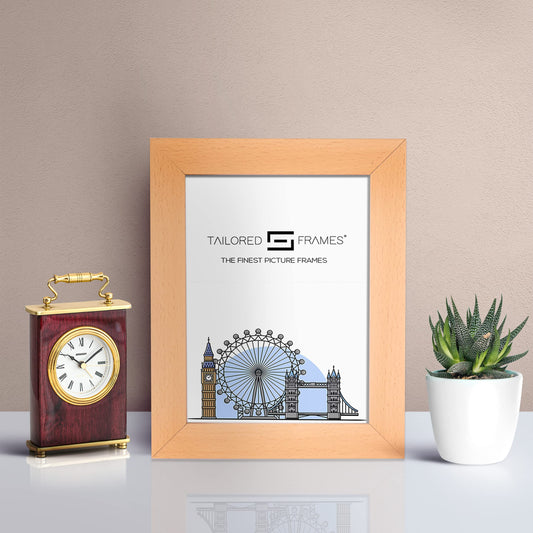 Seattle Beech Single Picture Photo Frame with Mount